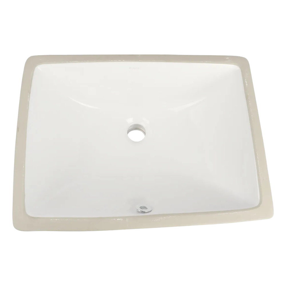 Otti Undermount Square 475x350x235 Basin with Overflow Gloss White
