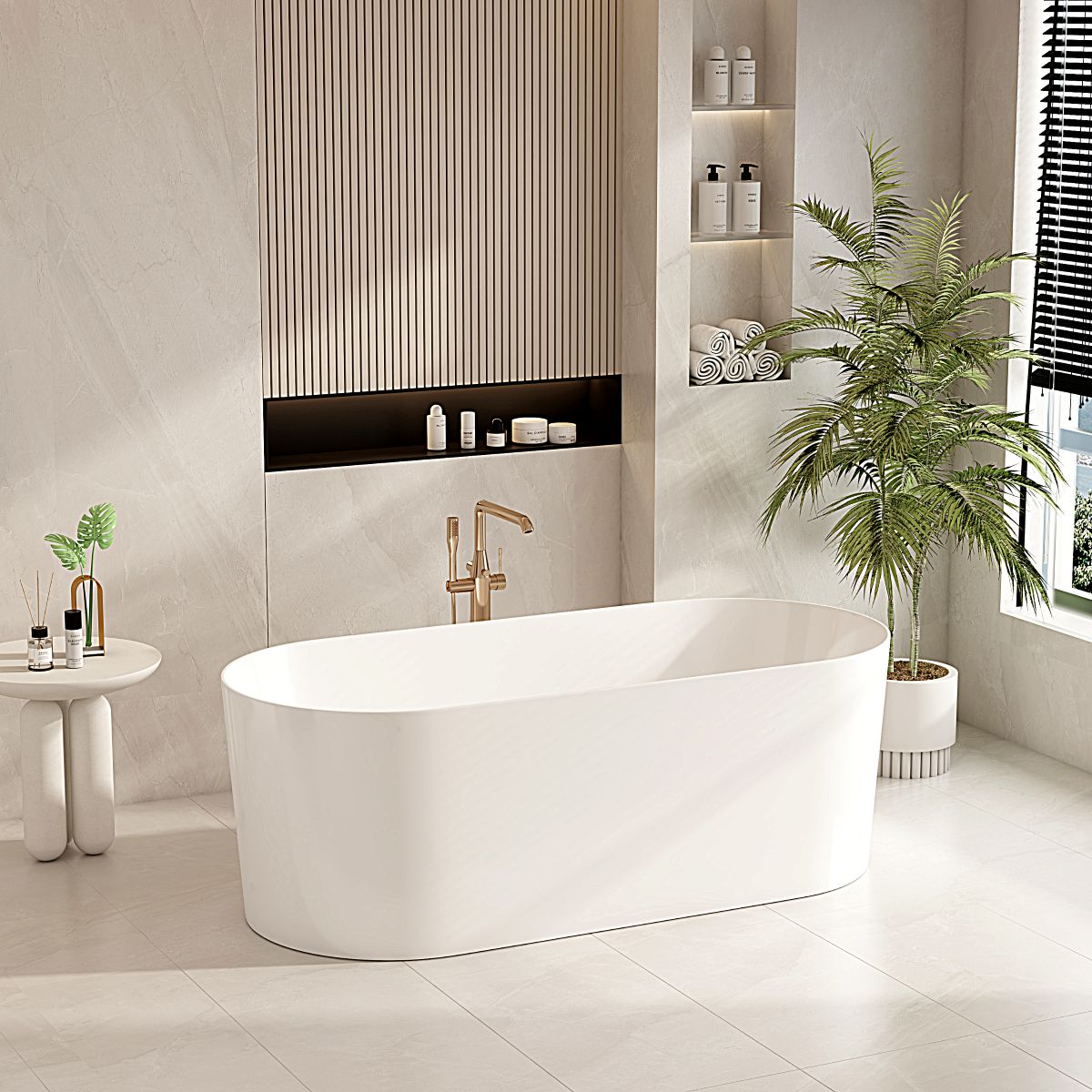 ISEO Freestanding Bathtub - 1700mm / Gloss White