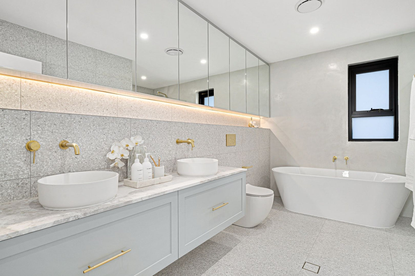 City Life Inox Wall Mounted Basin Mixer 190mm Spout