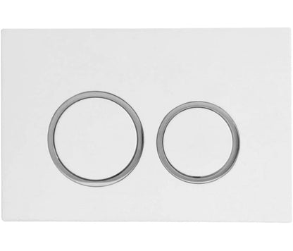 Mercio R&T Round Flush Plate - White