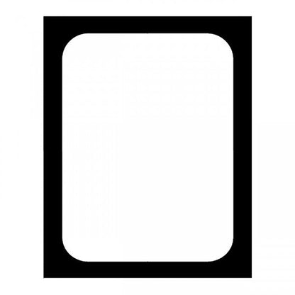 BORDEAUX - Up to 1200 x 2000 / Clear with White Pattern / L-Bracket Matte Black