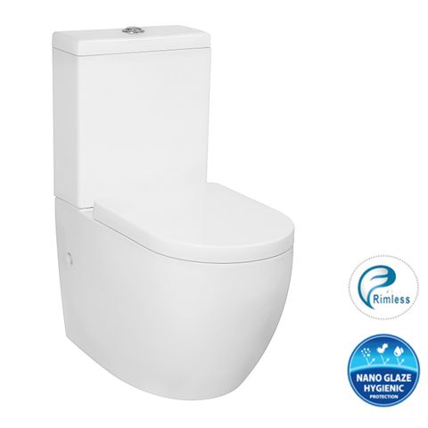 Inspire Deluso  Rimless Back to Wall Toilet Suite