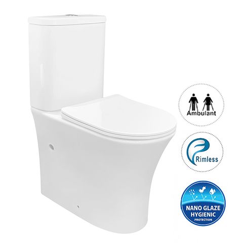 Inspire Newport  Rimless Back to Wall Toilet Suite