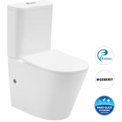 Inspire Oasis Rimless  Back to Wall Toilet Suite