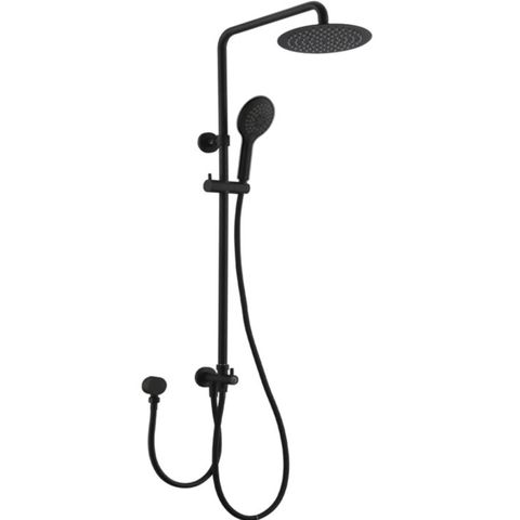 Inspire Pavia Round Twin Shower Dual Hose Bottom Inlet