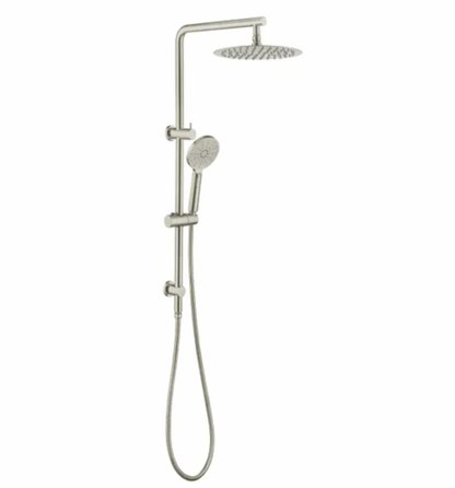 Inspire Pavia Round Twin Shower On Rail