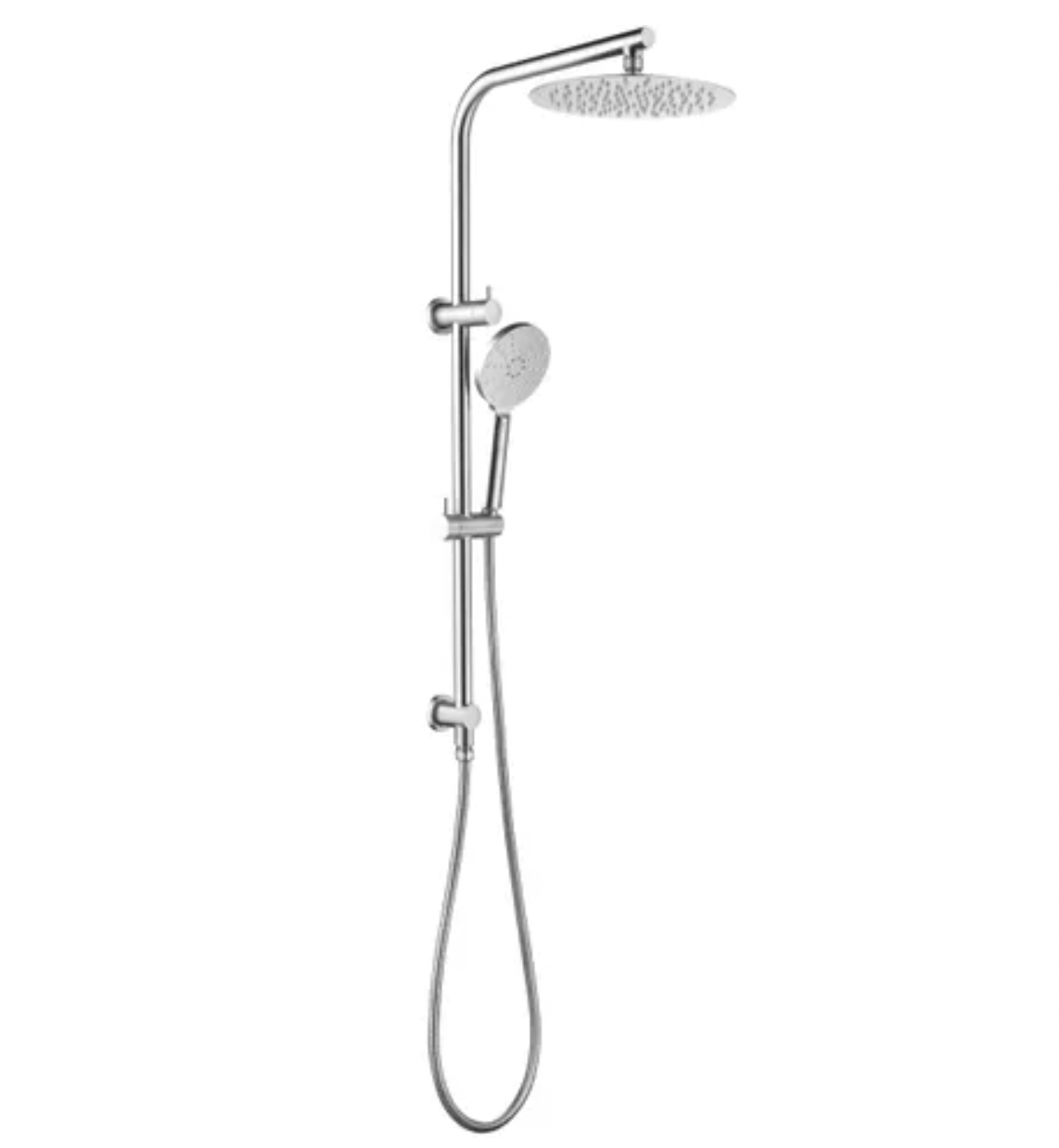 Inspire Pavia Round Twin Shower On Rail