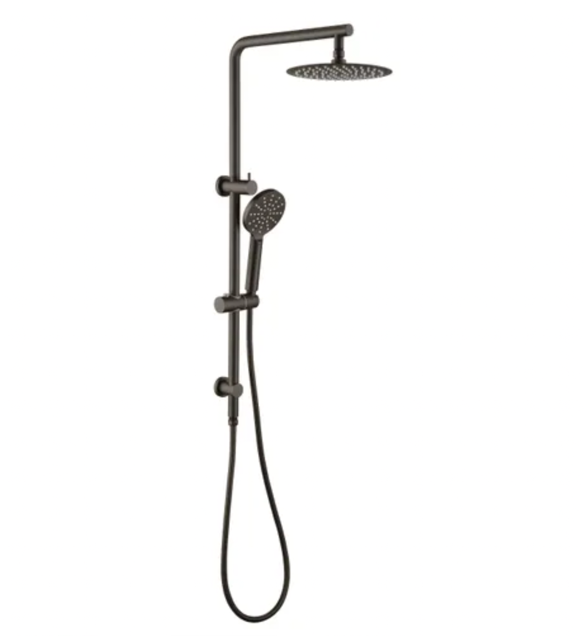 Inspire Pavia Round Twin Shower On Rail