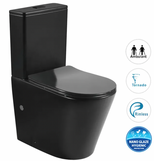Inspire Radiant  Tornado Flush Rimless Back to Wall Toilet Suite