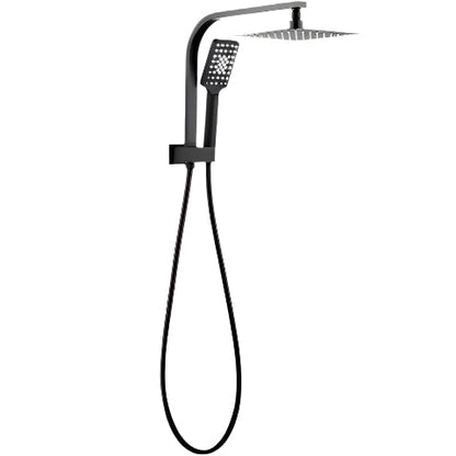 Inspire Taran Square Compact Twin Shower Top Inlet Gun metal