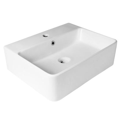 Inspire Wall Hung Square Basin 1 Tap Hole  520x420