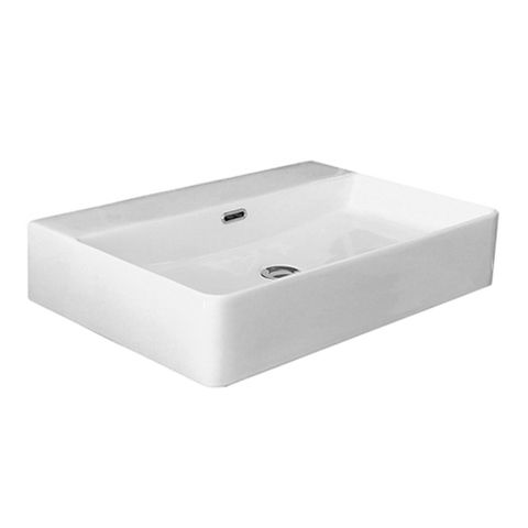 Inspire Wall Hung Square Basin No Tap Hole  600x420