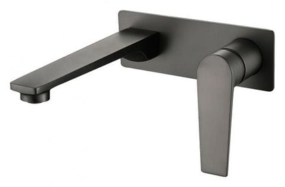 Inspire Zevio Wall Basin Mixer Set Gun Metal
