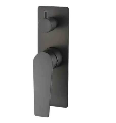 Inspire Zevio Wall Diverter Mixer Gun Metal