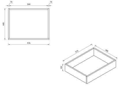 HERA 600mm Freestanding Vanity - Elegant  Oak (+ ST-60-CA + KB-60HE-EO)