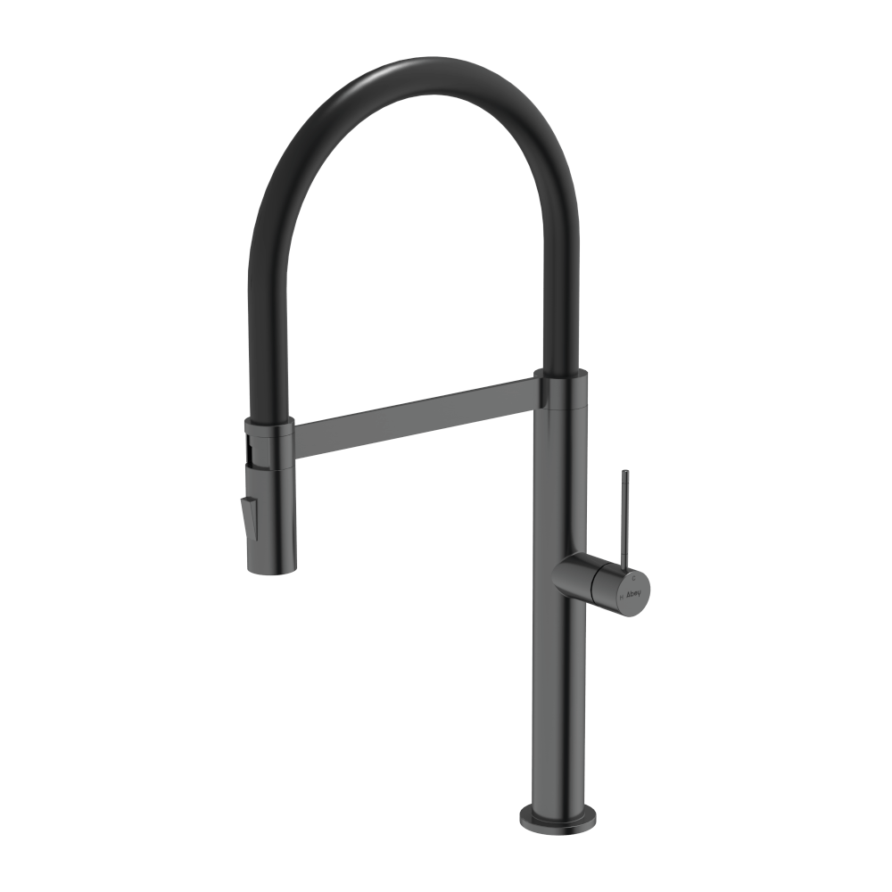 304 Chef Dual Spray Magnetic Pull Down Kitchen Mixer - Black Pearl