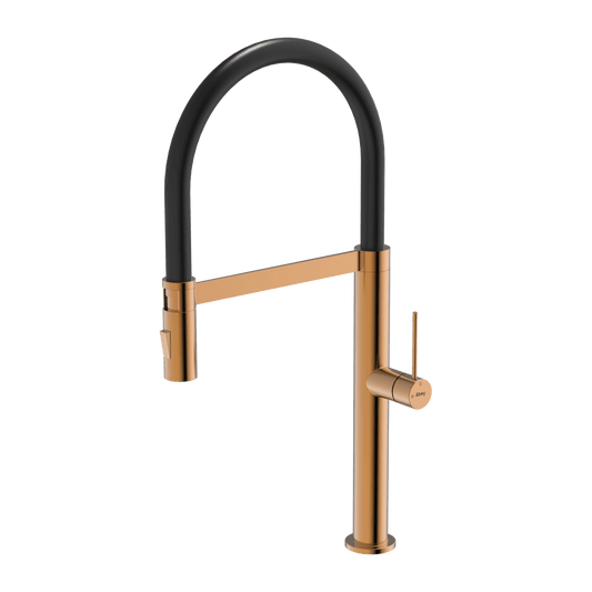 304 Chef Dual Spray Magnetic Pull Down Kitchen Mixer - Artisan Copper
