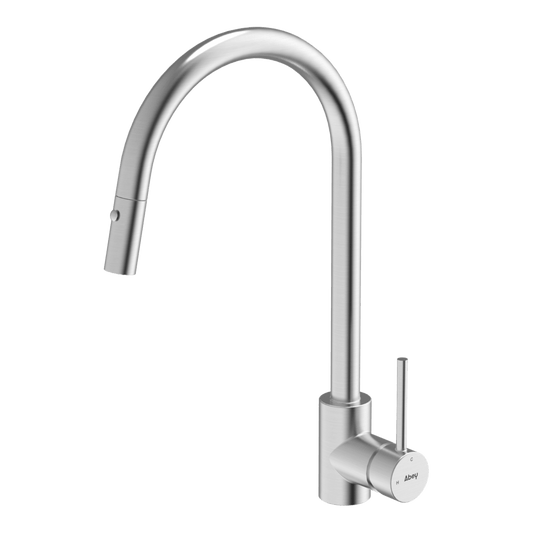 316 Gooseneck Pull Out Dual Spray Function Stainless Steel Kitchen Mixer