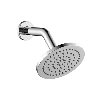 ABS 150mm Round Shower with 190mm Arm - Brushed Nickel