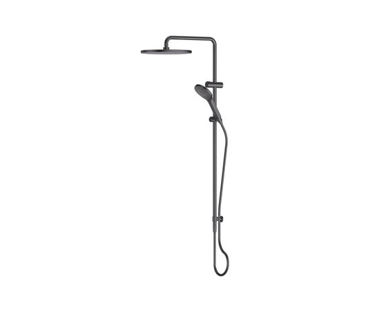 Lavish BubbleJET Twin Rail Shower - Pvd Gunmetal