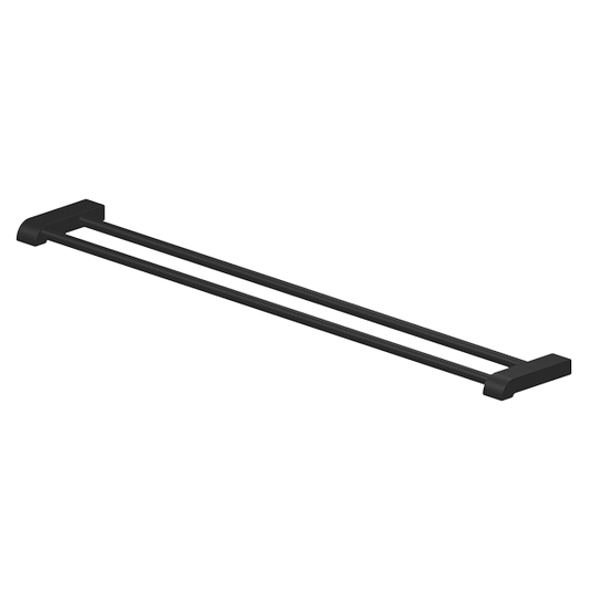Park Avenue Adjustable Double Towel Rail 760mm - Black