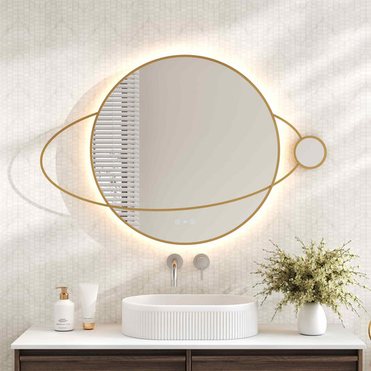 Luna 950×800mm LED Planet Mirror - 950×800mm