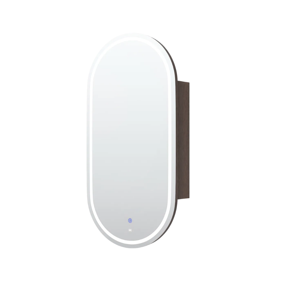 Otti LED Noosa 900mm Sable Walnut Shaving Cabinet Premium Edition