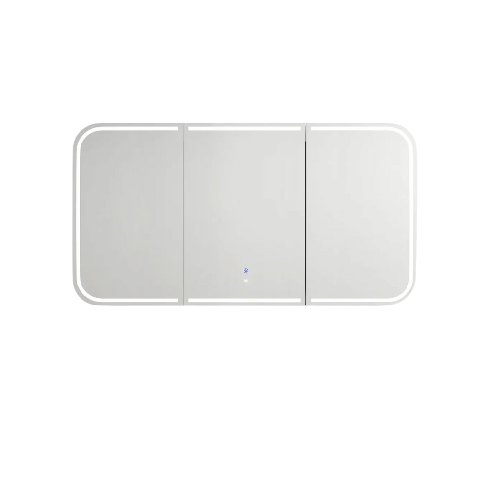 Otti Led Newport 1500mm White Shaving Cabinet Premium Edition Matte White