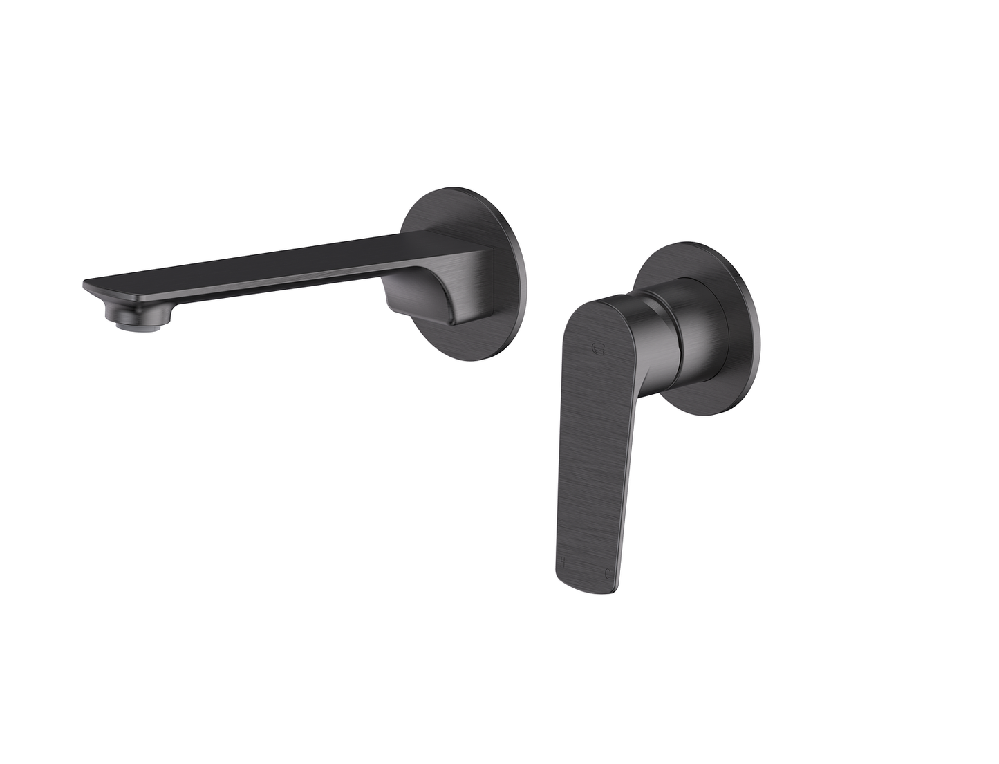 Novi Wall Basin/Bath Mixer - Pvd Gunmetal