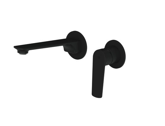 Novi Wall Basin/Bath Mixer - Pvd Matte Black