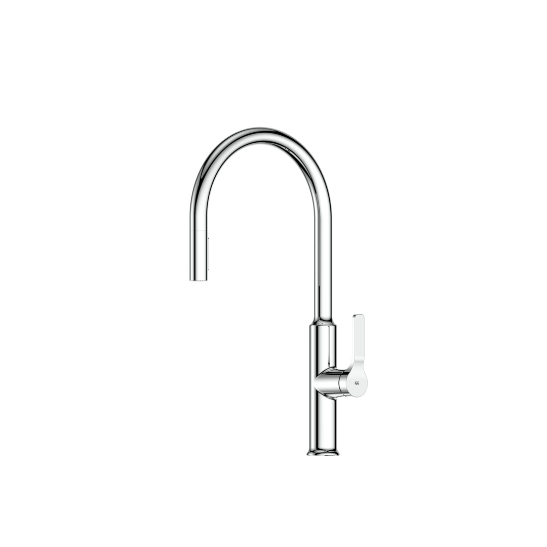 Greens Craft Pull-Down Kitchen Mixer With Kitchen Spout