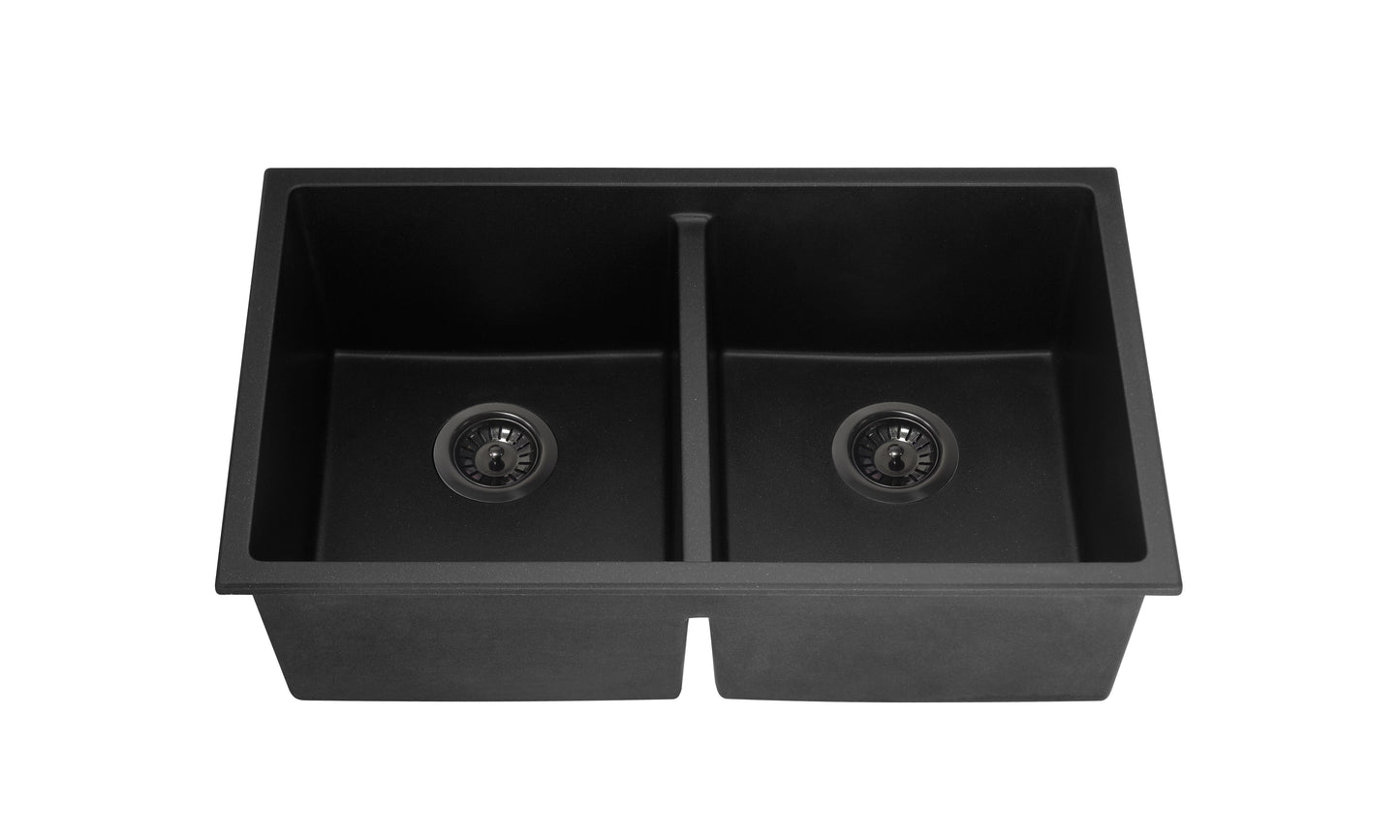 Crete Granite Sink Double Bowl 762mm, 813mm - 762*457*241