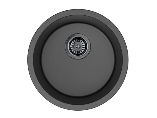 Laufey Granite Laundry/Bar Sink 410mm, 450mm - 410 x 220 / Matte Black