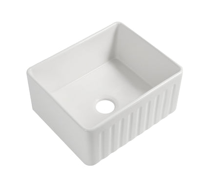 Rocca Fine Fireclay Farm House Butler Sink 610mm x 459mm x 254mm - Matte Black