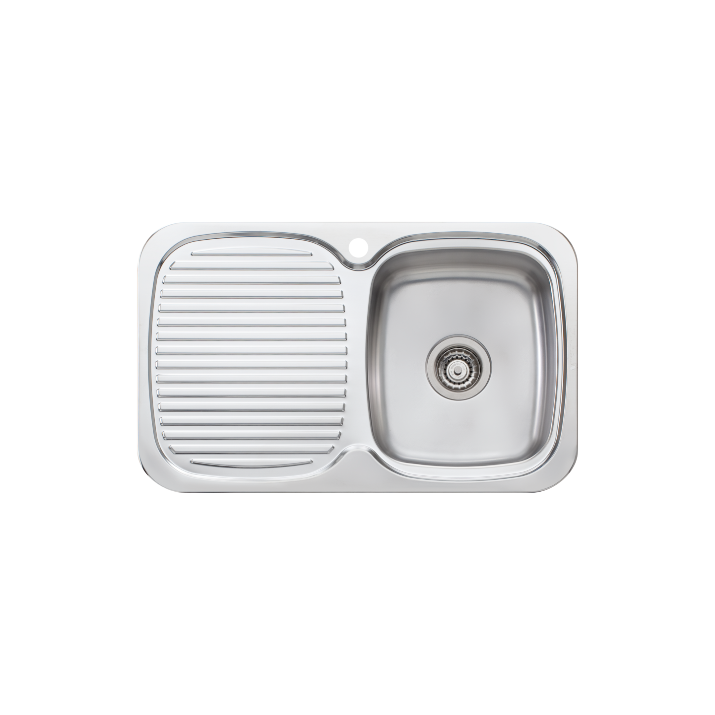 Oliveri Lakeland Single Bowl Sink With Left Drainboard Stainless Steel