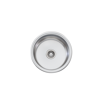 Oliveri Solitaire Round Bowl Sink Stainless Steel