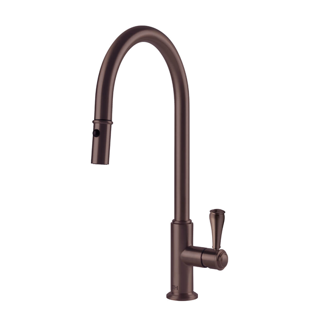 Turner Hastings Pull Out Mixer Tap w/Metal Lever Handle