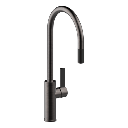 Luz Gooseneck Pull-Out Mixer Lead Free - Black Brushed Nickel
