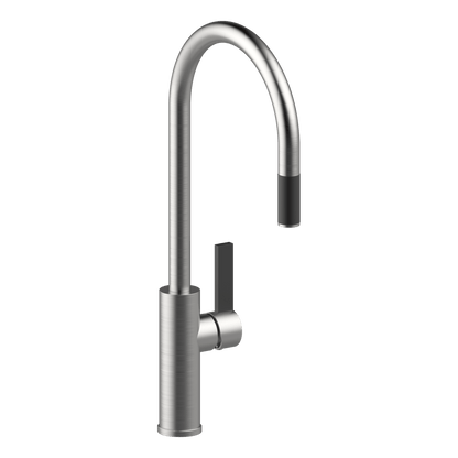 Luz Gooseneck Pull-Out Mixer Lead Free - Brushed Nickel
