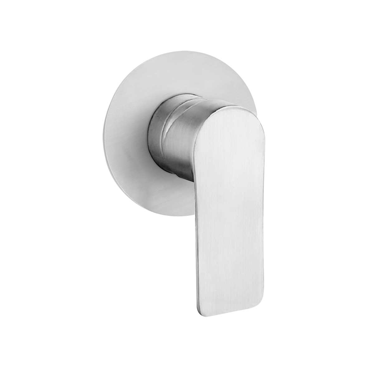 TRIM SET  - Luci Inox Lead free Shower or Bath Mixer - 90mm Plate Brushed Nickel