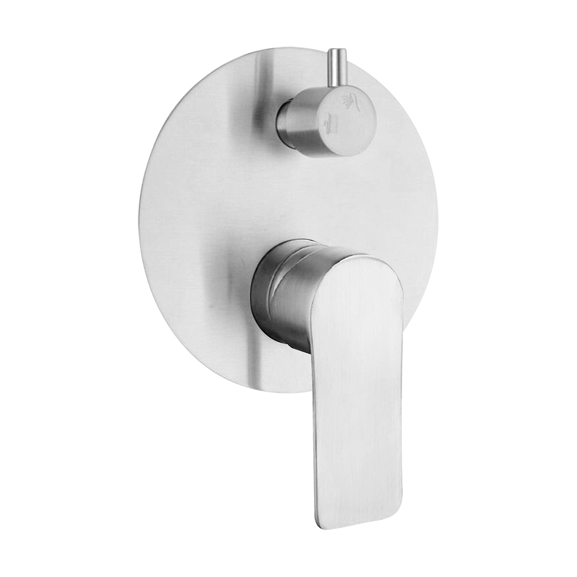 TRIM SET - Luci Inox Lead free Shower & Bath Diverter Mixer 138mm Plate Brushed Nickel