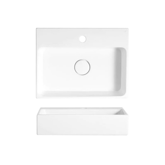 Lavender 500x380 Wall Basin NTH Gloss White