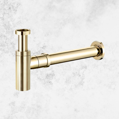 Otti Bottle Trap Round 32/40mm Waste and 40mm Connection Brushed Gold