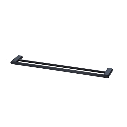 Oliveri Madrid Double Towel Rail 650mm Matte Black