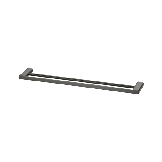 Oliveri Madrid Double Towel Rail 650mm Gunmetal