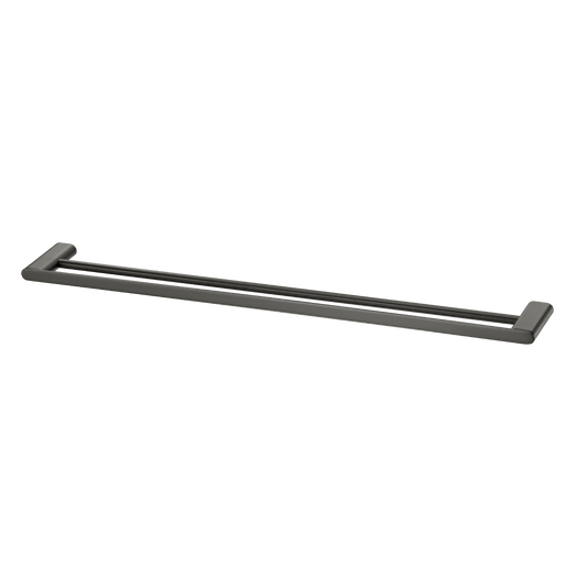 Oliveri Madrid Double Towel Rail 800mm Gunmetal