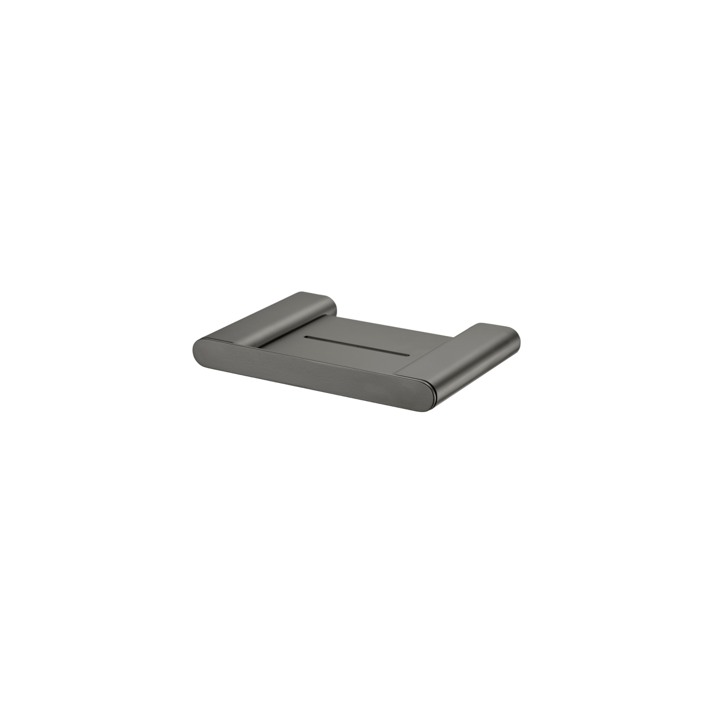 Oliveri Madrid Soap Holder With Shelf Gunmetal