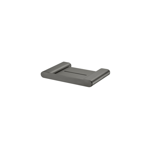 Oliveri Madrid Soap Holder With Shelf Gunmetal
