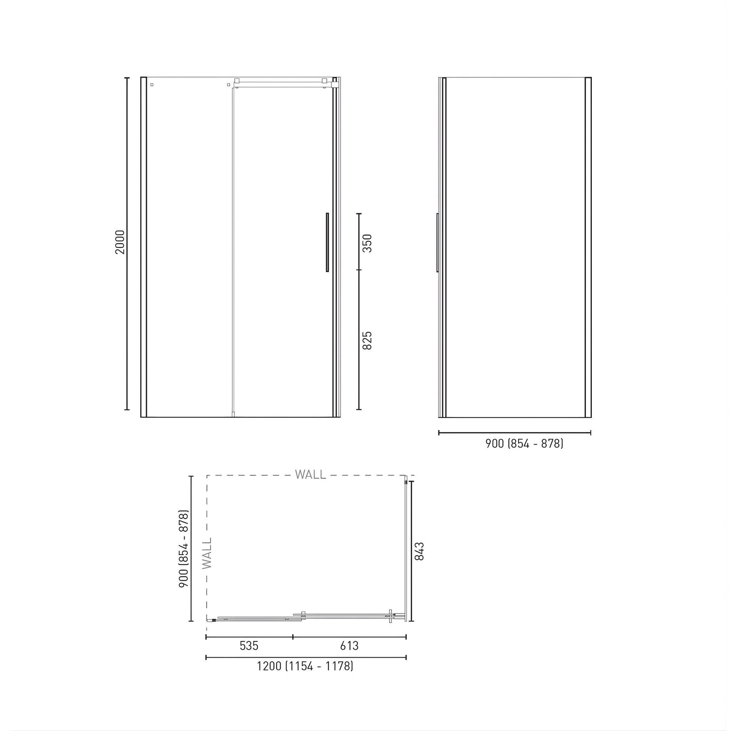 DECINA MALANDA FRAMELESS SLIDING SHOWER SCREEN