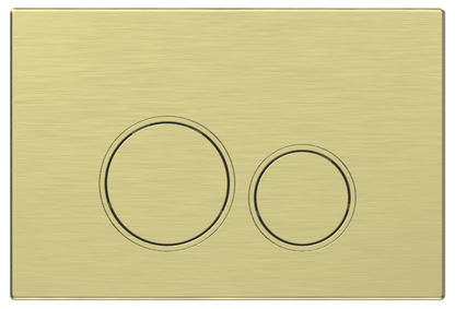 Mercio Sigma Round Flush Plate – Brushed Gold
